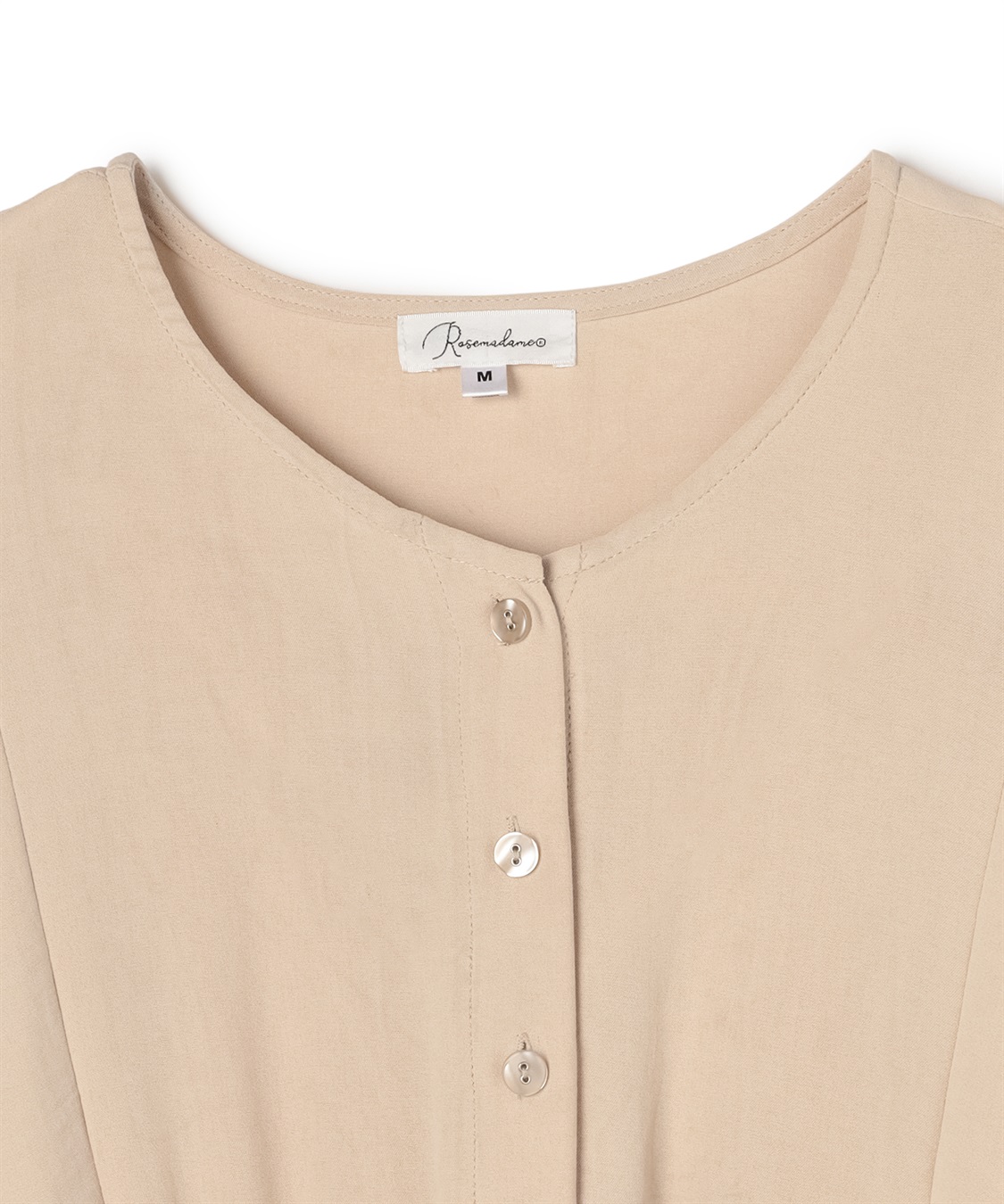 Rosemadame 【接触冷感】リネンライク ショルダータックワンピース（マタニティ/授乳服）授乳楽々 妊婦服 産前・産後対応_sub_22