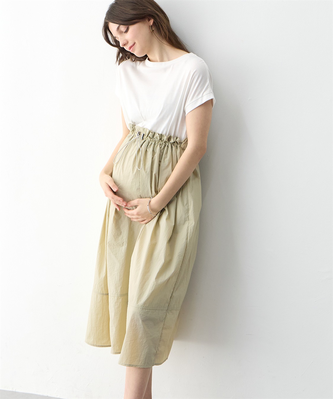 Rosemadame 【撥水加工】授乳がラクチン！ナイロンスカート ドッキングワンピ―ス（マタニティ/授乳服）授乳楽々 妊婦服 産前・産後対応_sub_18