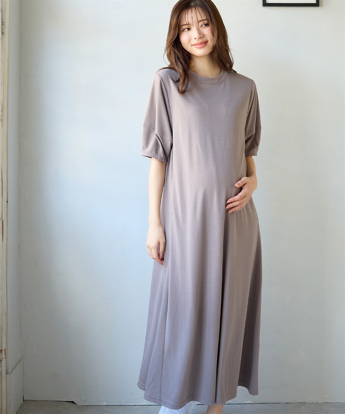 Rosemadame 汗染み防止ランタンスリーブワンピ_sub_1