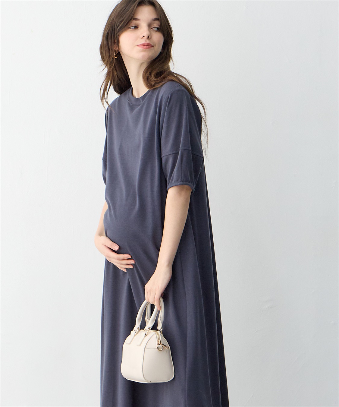 Rosemadame 汗染み防止ランタンスリーブワンピ_sub_4