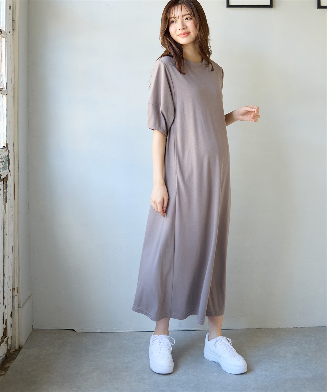 Rosemadame 汗染み防止ランタンスリーブワンピ_sub_8