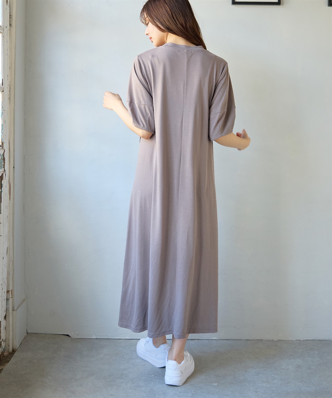 Rosemadame 汗染み防止ランタンスリーブワンピ_sub_10