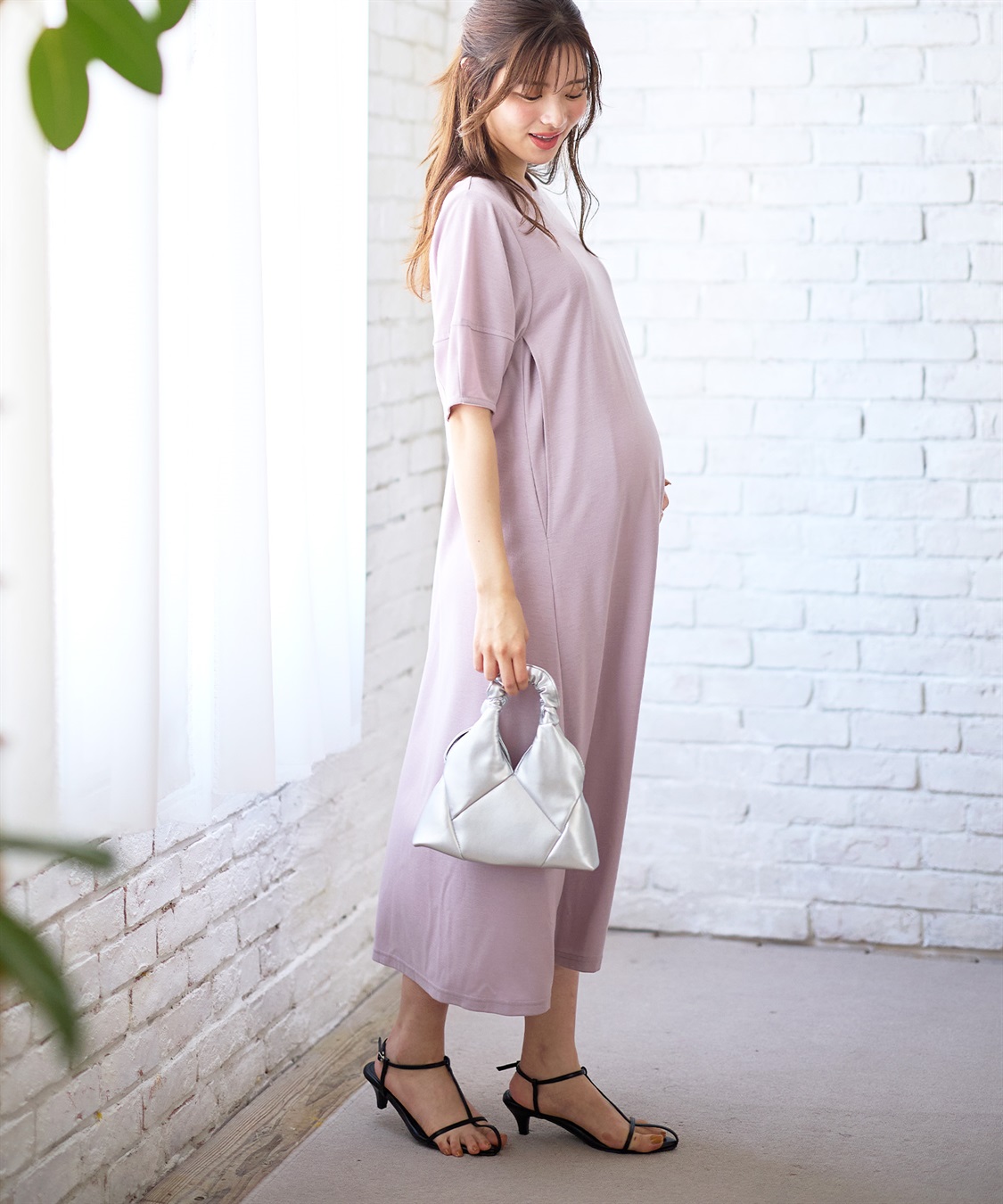 Rosemadame 汗染み防止ランタンスリーブワンピ_sub_13