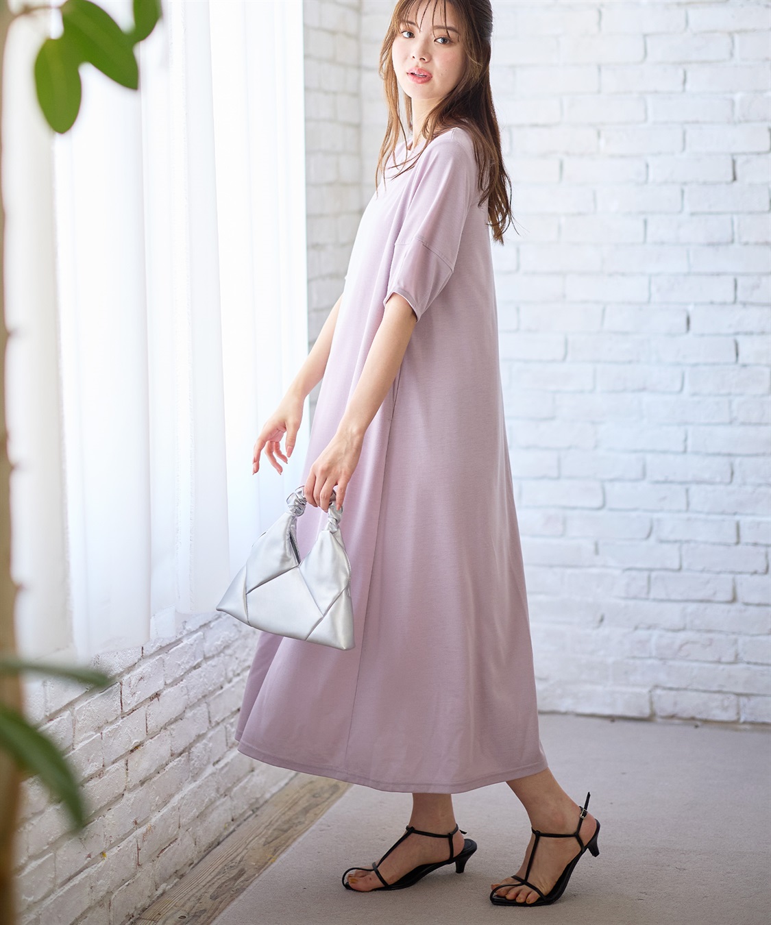 Rosemadame 汗染み防止ランタンスリーブワンピ_sub_14