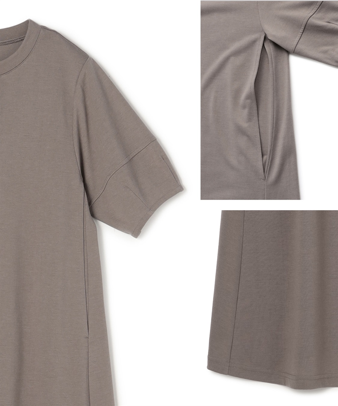 Rosemadame 汗染み防止ランタンスリーブワンピ_sub_22