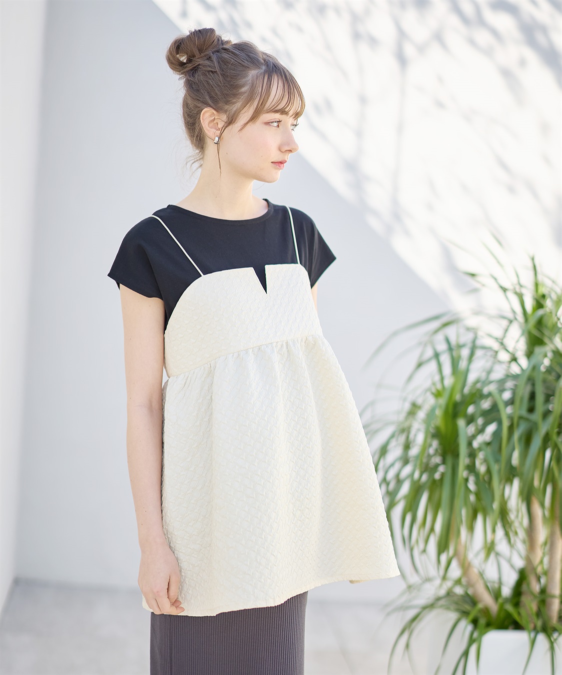 Rosemadame 千鳥格子チュニック×トップスアンサンブル_sub_7