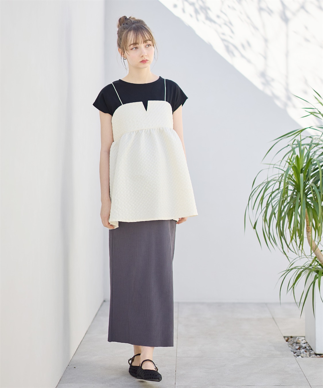 Rosemadame 千鳥格子チュニック×トップスアンサンブル_sub_9