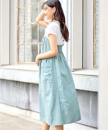 Rosemadame リングドットボタン半袖ビスチェドッキングワンピース_subthumb_12