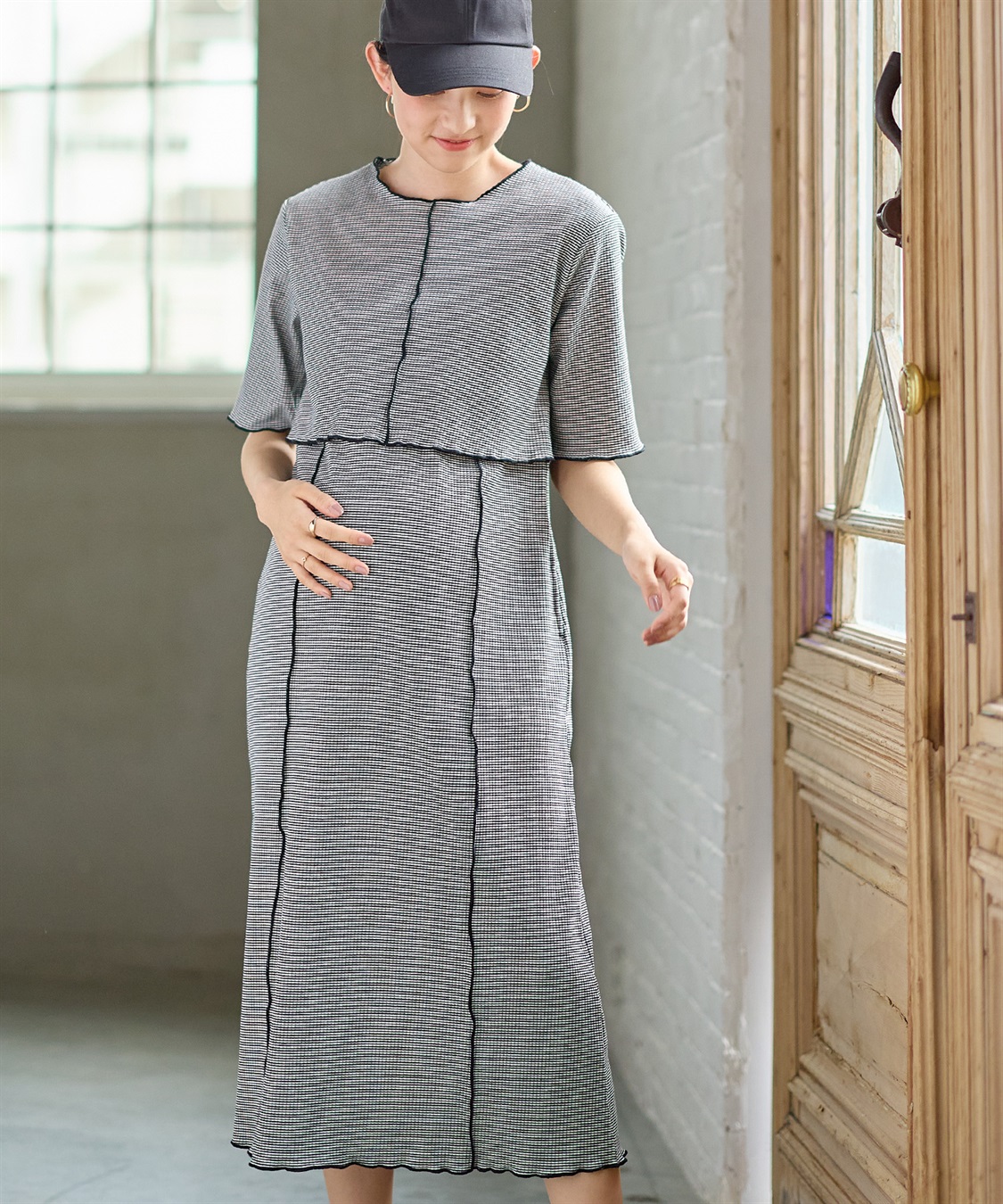 Rosemadame テレコメロウ ボーダーカットソーワンピース_sub_7