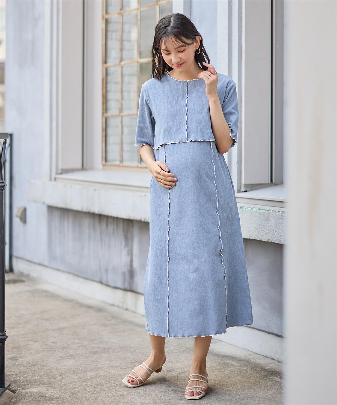 Rosemadame テレコメロウ ボーダーカットソーワンピース_sub_11