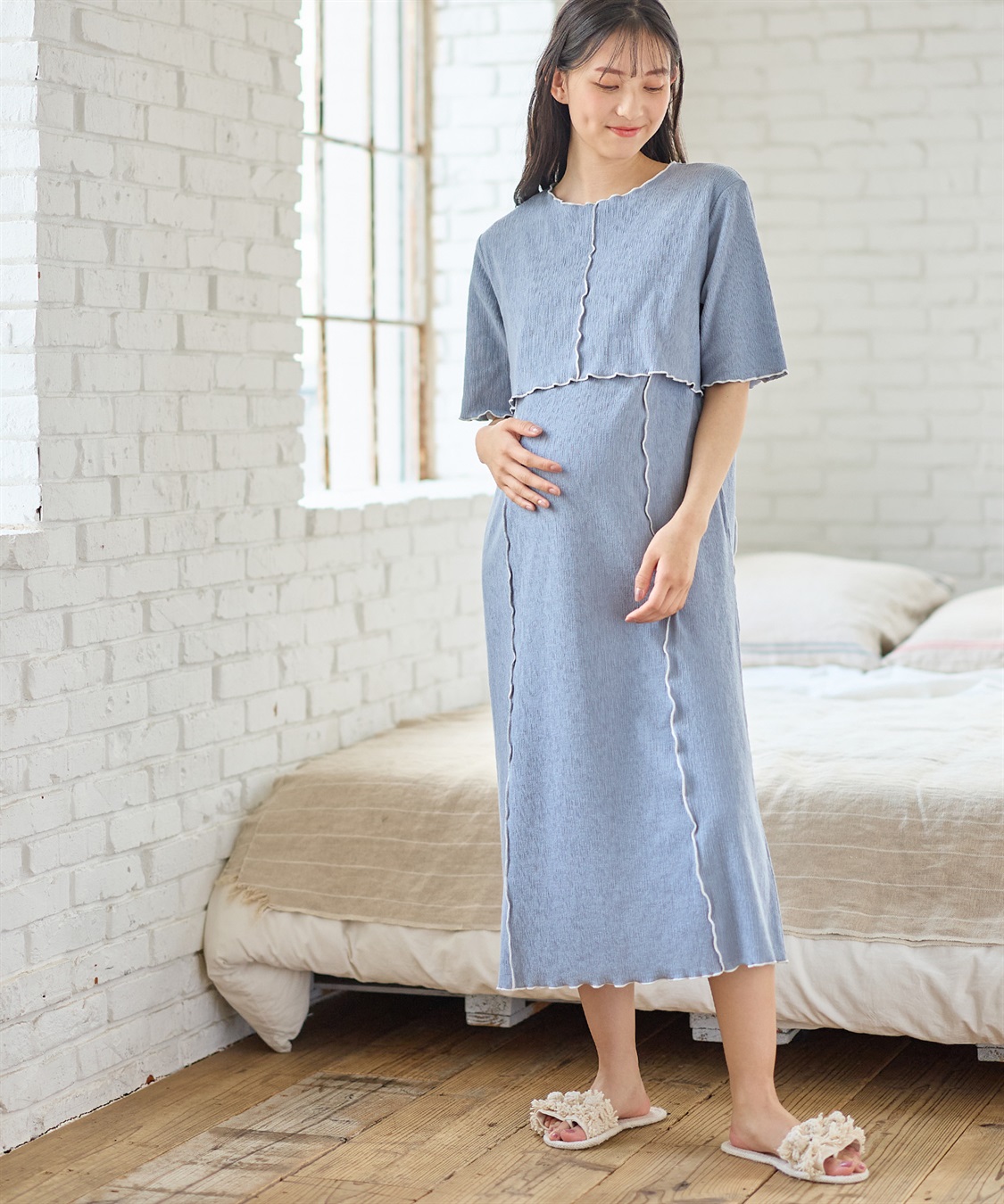 Rosemadame テレコメロウ ボーダーカットソーワンピース_sub_12