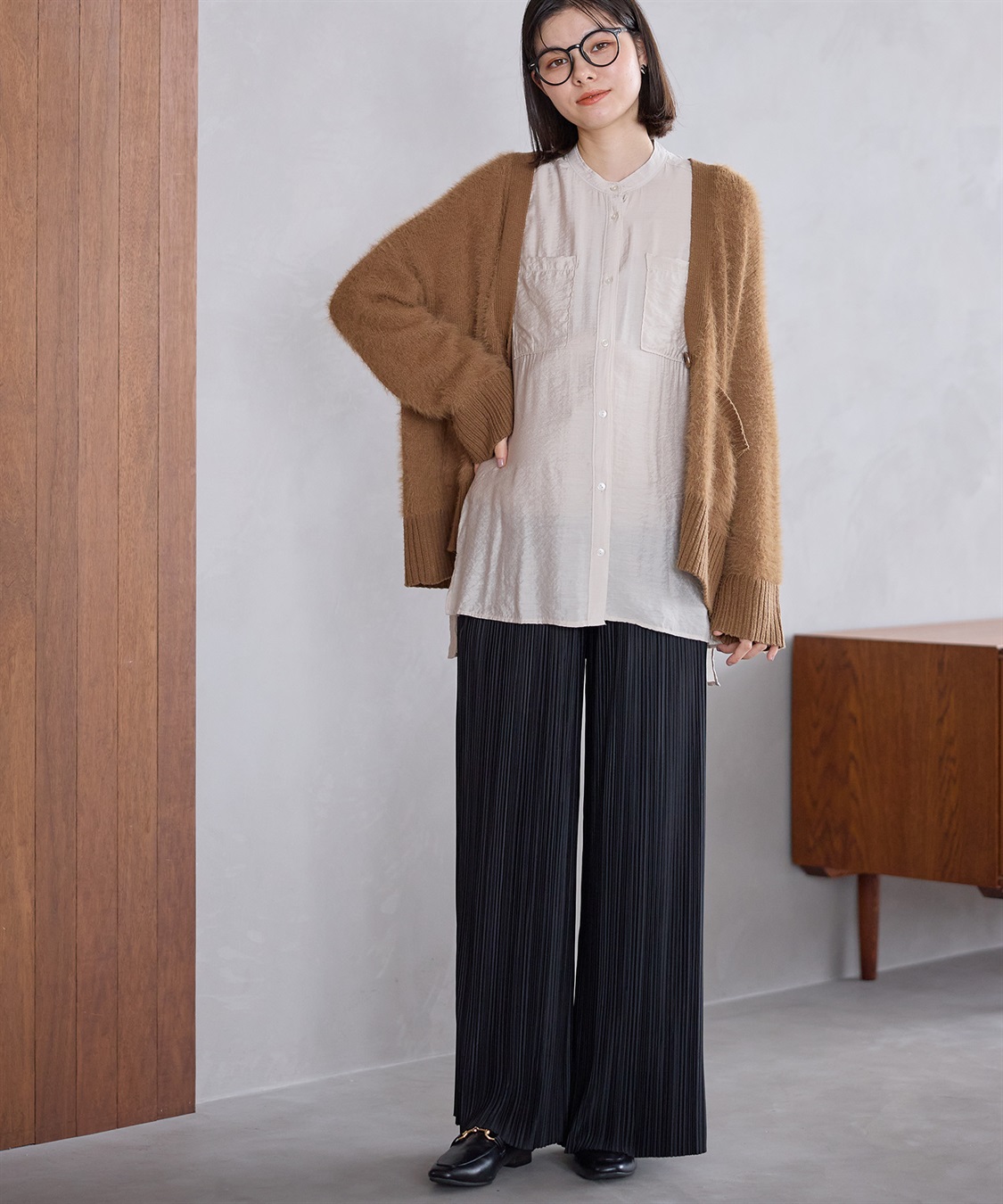 Rosemadame マイレングス プリーツマタニティパンツ（マタニティ/ 妊婦服）産前・産後対応_sub_11