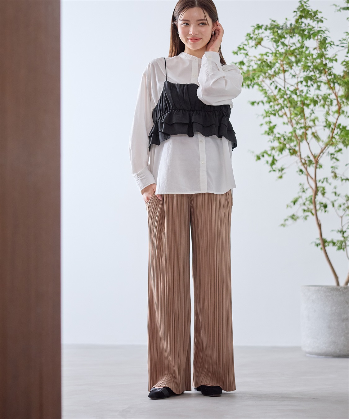 Rosemadame マイレングス プリーツマタニティパンツ（マタニティ/ 妊婦服）産前・産後対応_sub_19