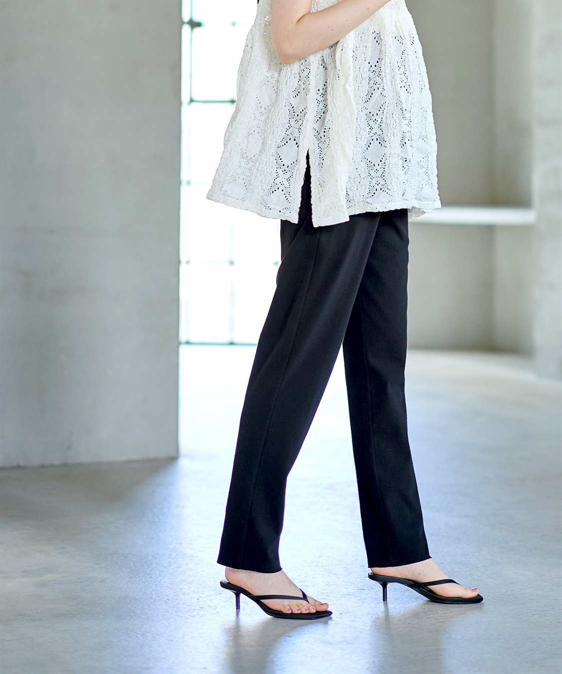 Rosemadame ニットツイル マイレングスパンツ_sub_3