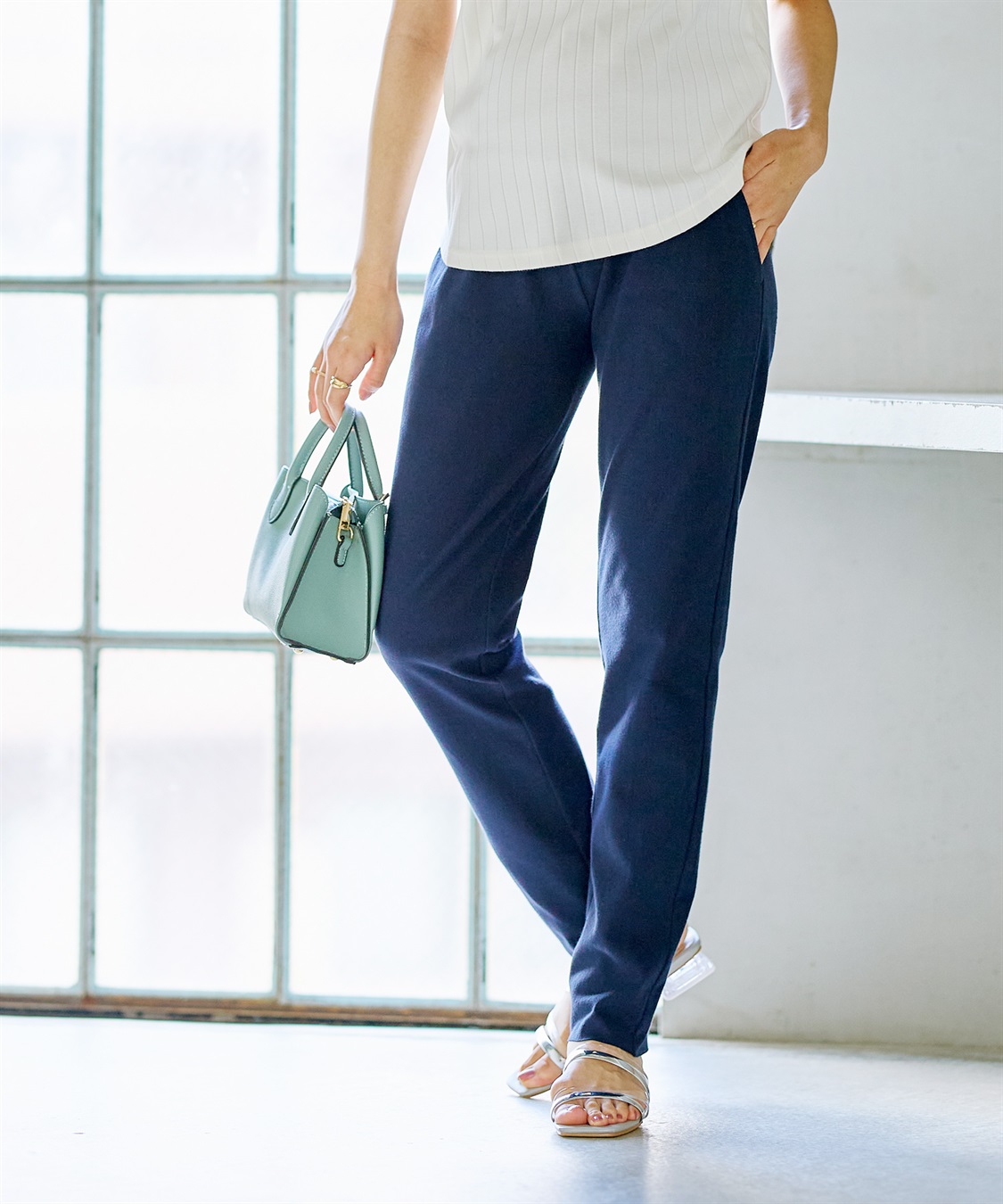 Rosemadame ニットツイル マイレングスパンツ_sub_11