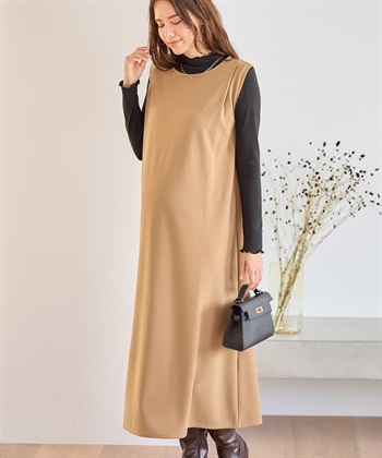 Rosemadame ニットジョーゼット ワンピース(マタニティ&授乳服）授乳口付き 授乳楽々 妊婦服 産前・産後対応_subthumb_1
