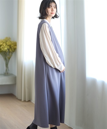 Rosemadame ニットジョーゼット ワンピース(マタニティ&授乳服）授乳口付き 授乳楽々 妊婦服 産前・産後対応_subthumb_11