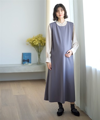 Rosemadame ニットジョーゼット ワンピース(マタニティ&授乳服）授乳口付き 授乳楽々 妊婦服 産前・産後対応_subthumb_13