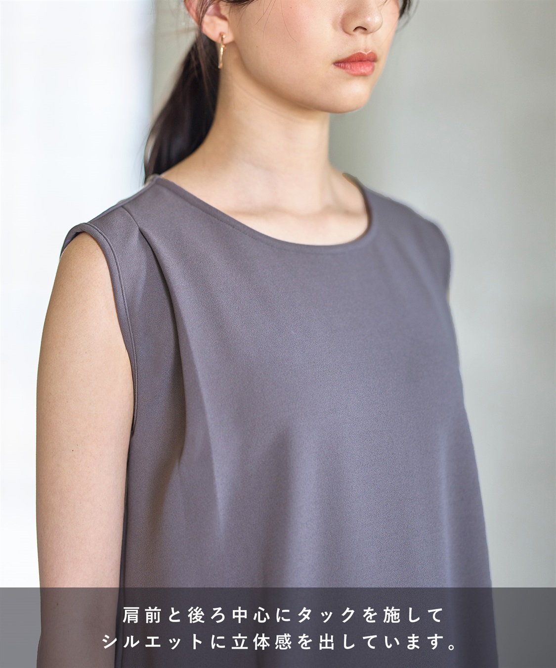 Rosemadame ニットジョーゼット ワンピース(マタニティ&授乳服）授乳口付き 授乳楽々 妊婦服 産前・産後対応_sub_16