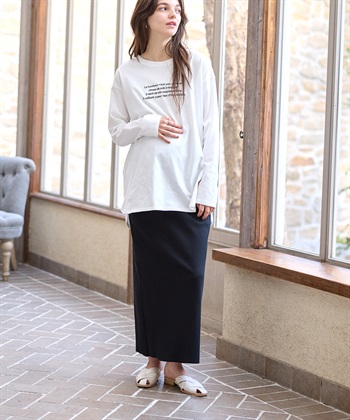 Rosemadame セルフカット リブナロースカート ロング（マタニティ~産後）妊婦服 産前・産後対応_subthumb_16