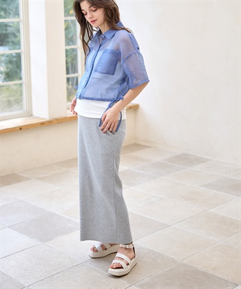 Rosemadame セルフカット リブナロースカート ロング（マタニティ~産後）妊婦服 産前・産後対応_subthumb_21