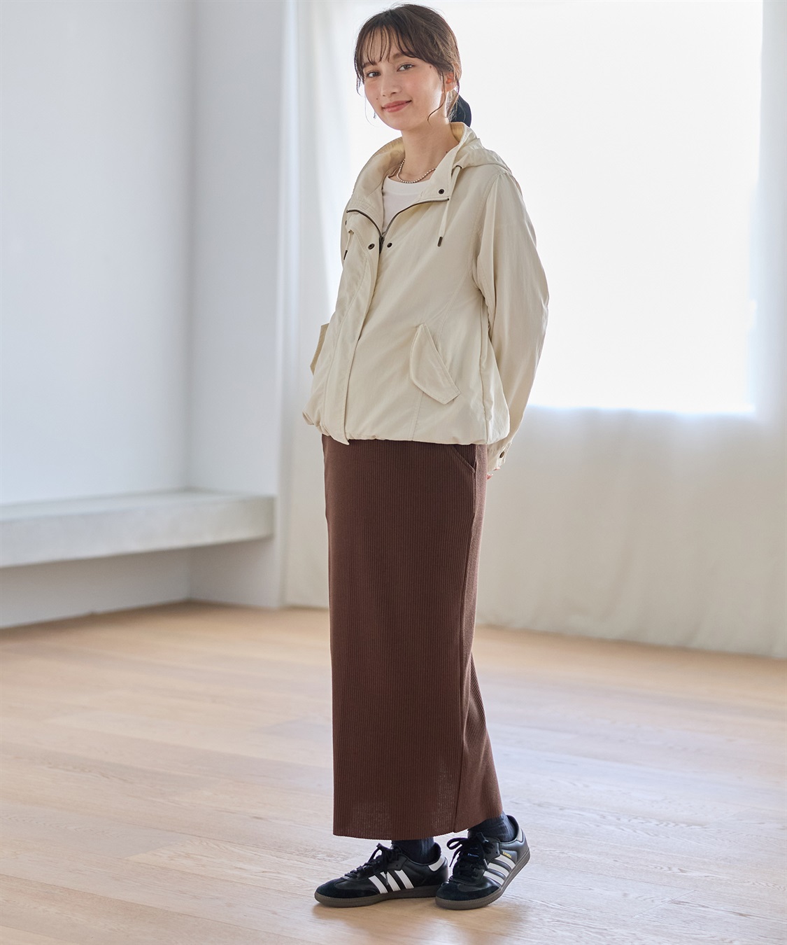 Rosemadame セルフカット リブナロースカート ロング（マタニティ~産後）妊婦服 産前・産後対応_sub_31