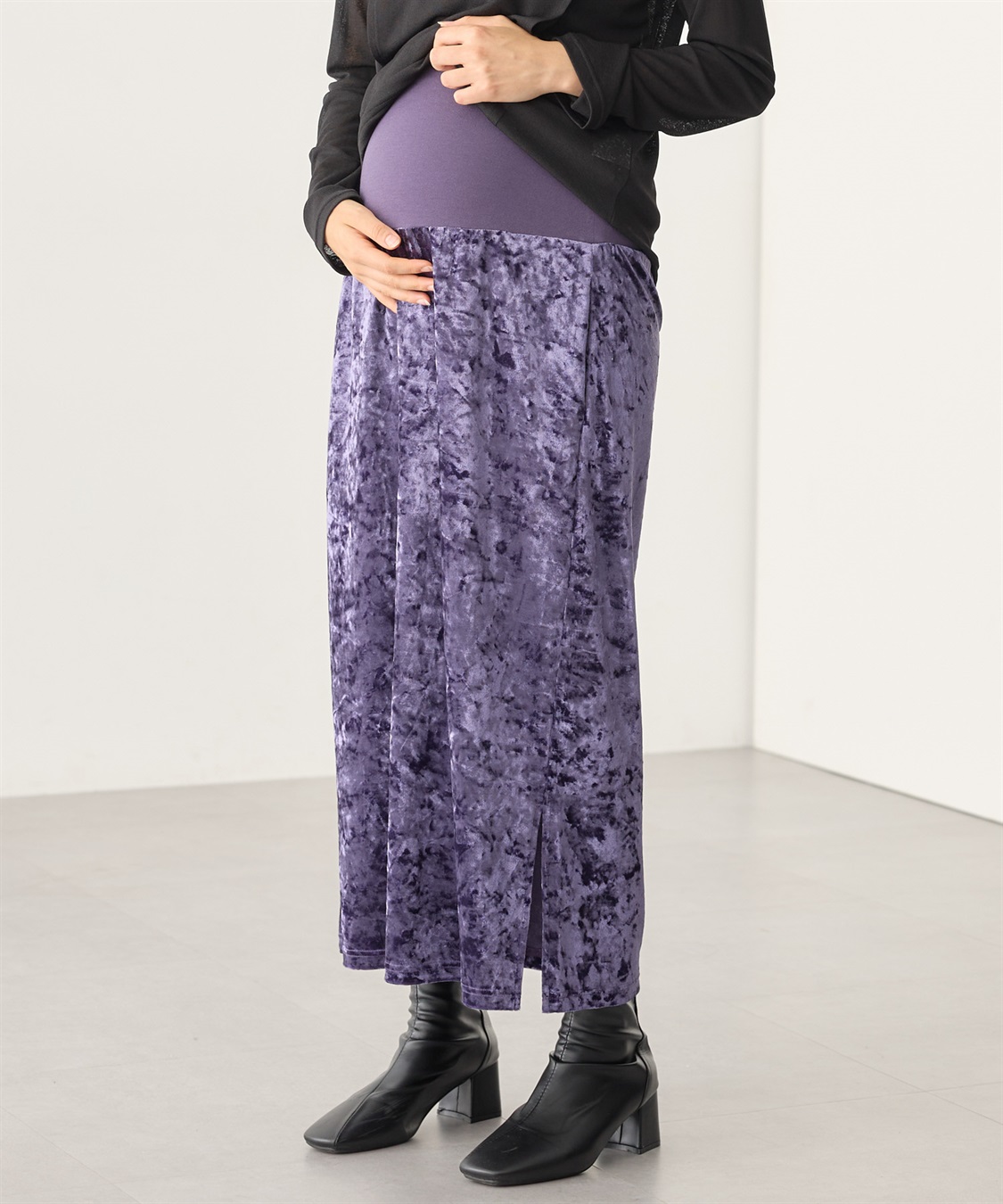 Rosemadame クラッシュベロアナロースカート_sub_10