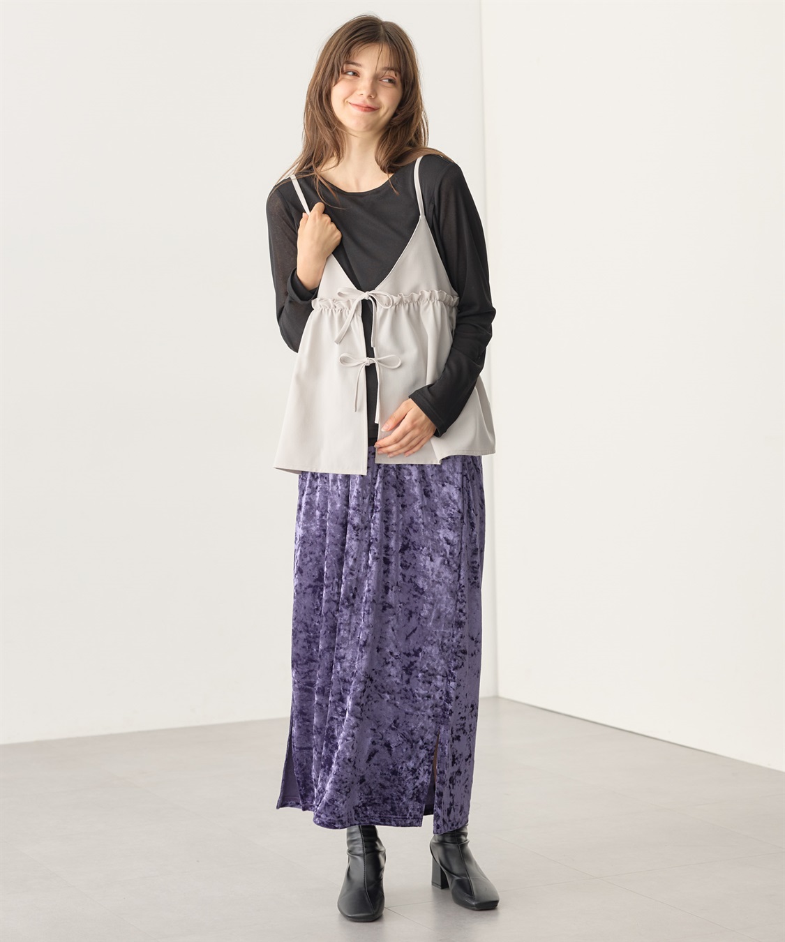 Rosemadame クラッシュベロアナロースカート_sub_12