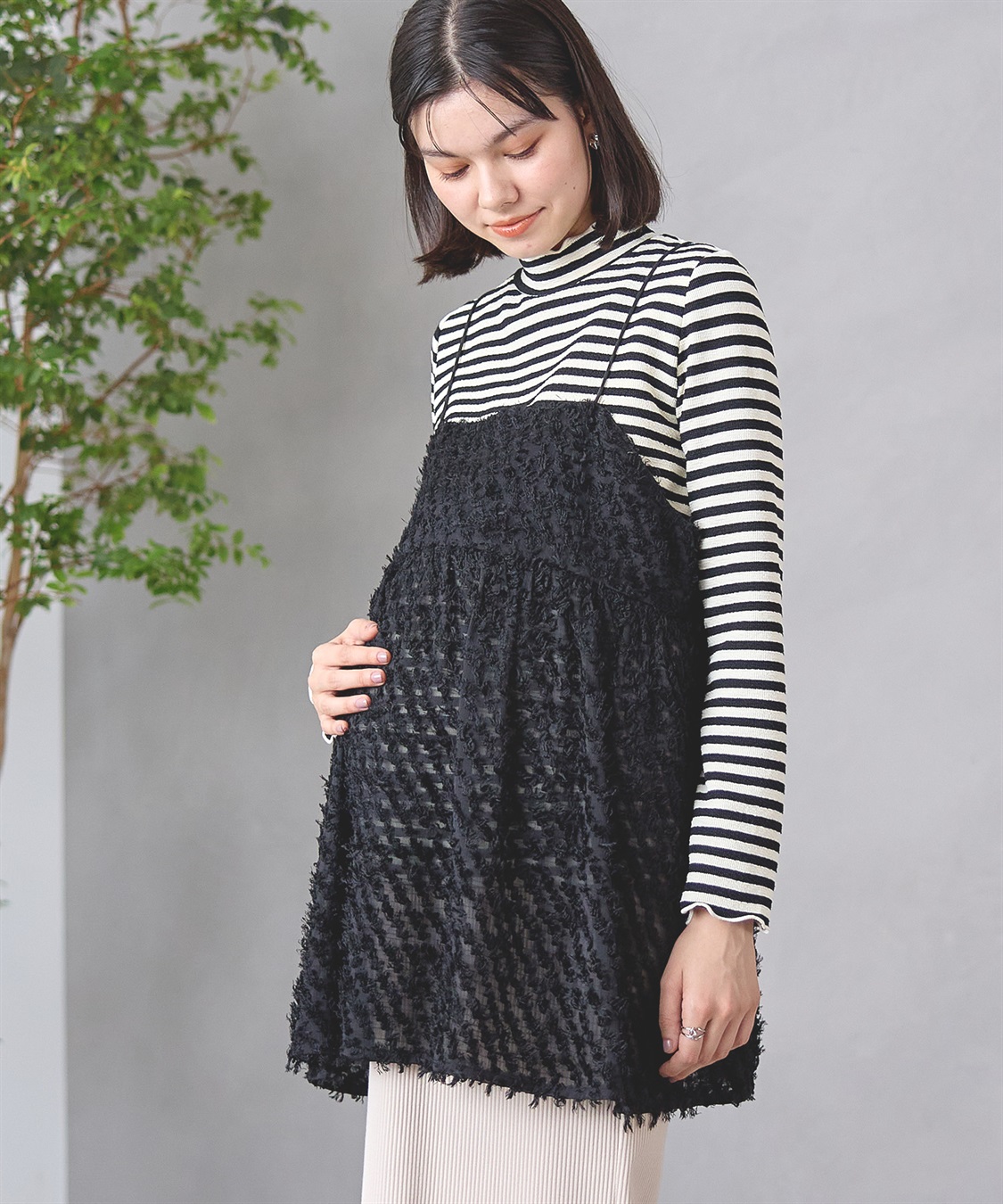 Rosemadame フリンジチュニックビスチェ×リブニットソー_sub_1
