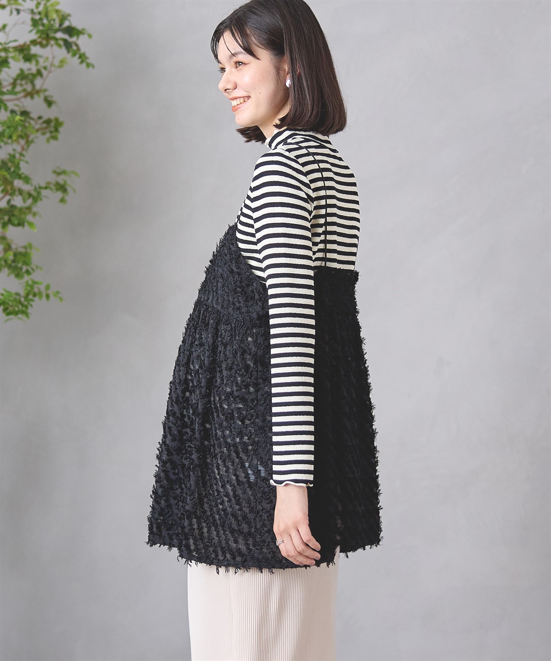 Rosemadame フリンジチュニックビスチェ×リブニットソー_sub_4
