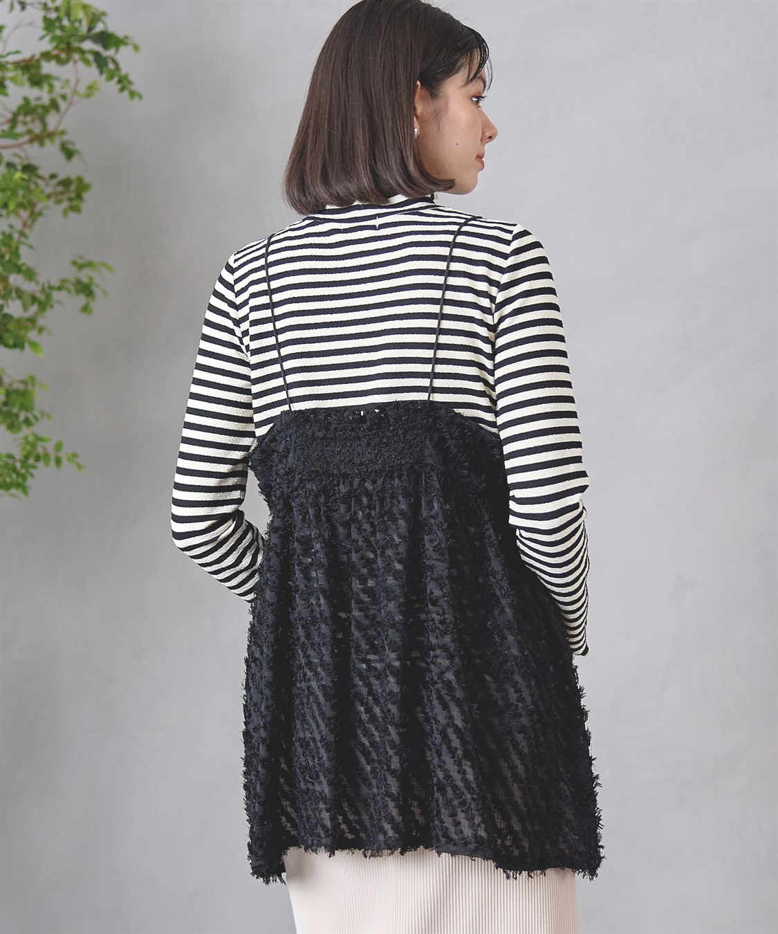 Rosemadame フリンジチュニックビスチェ×リブニットソー_sub_5
