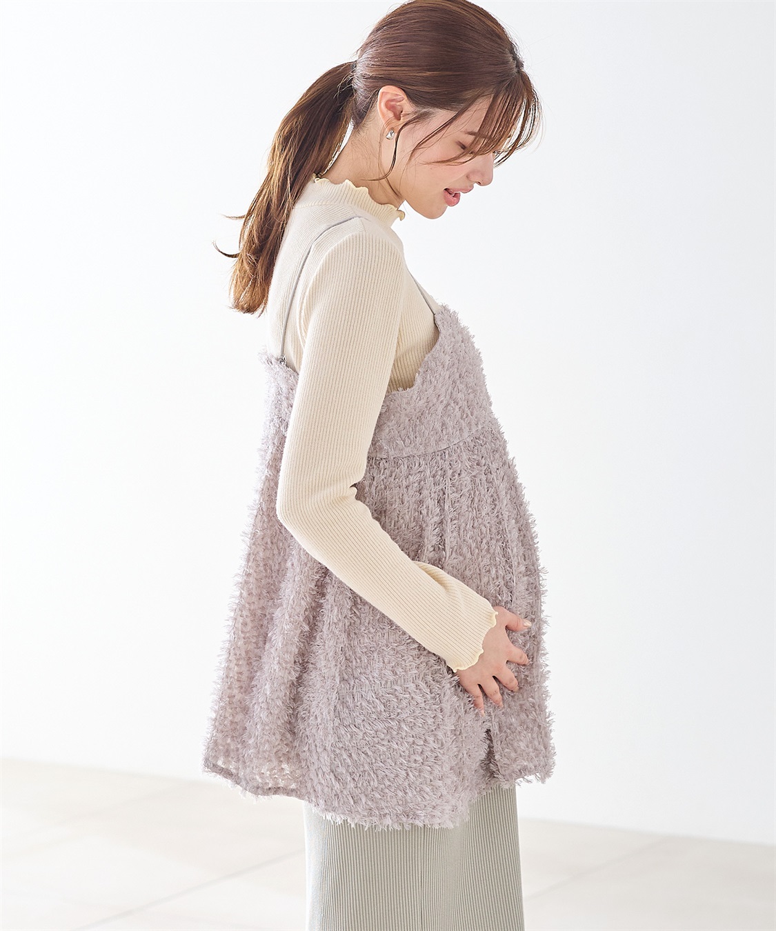 Rosemadame フリンジチュニックビスチェ×リブニットソー_sub_8