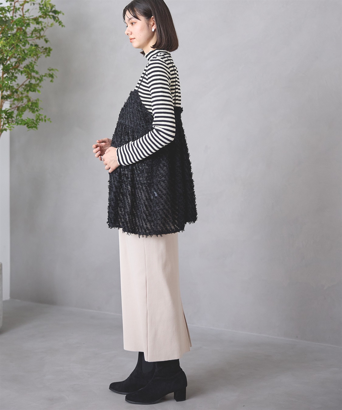 Rosemadame フリンジチュニックビスチェ×リブニットソー_sub_11