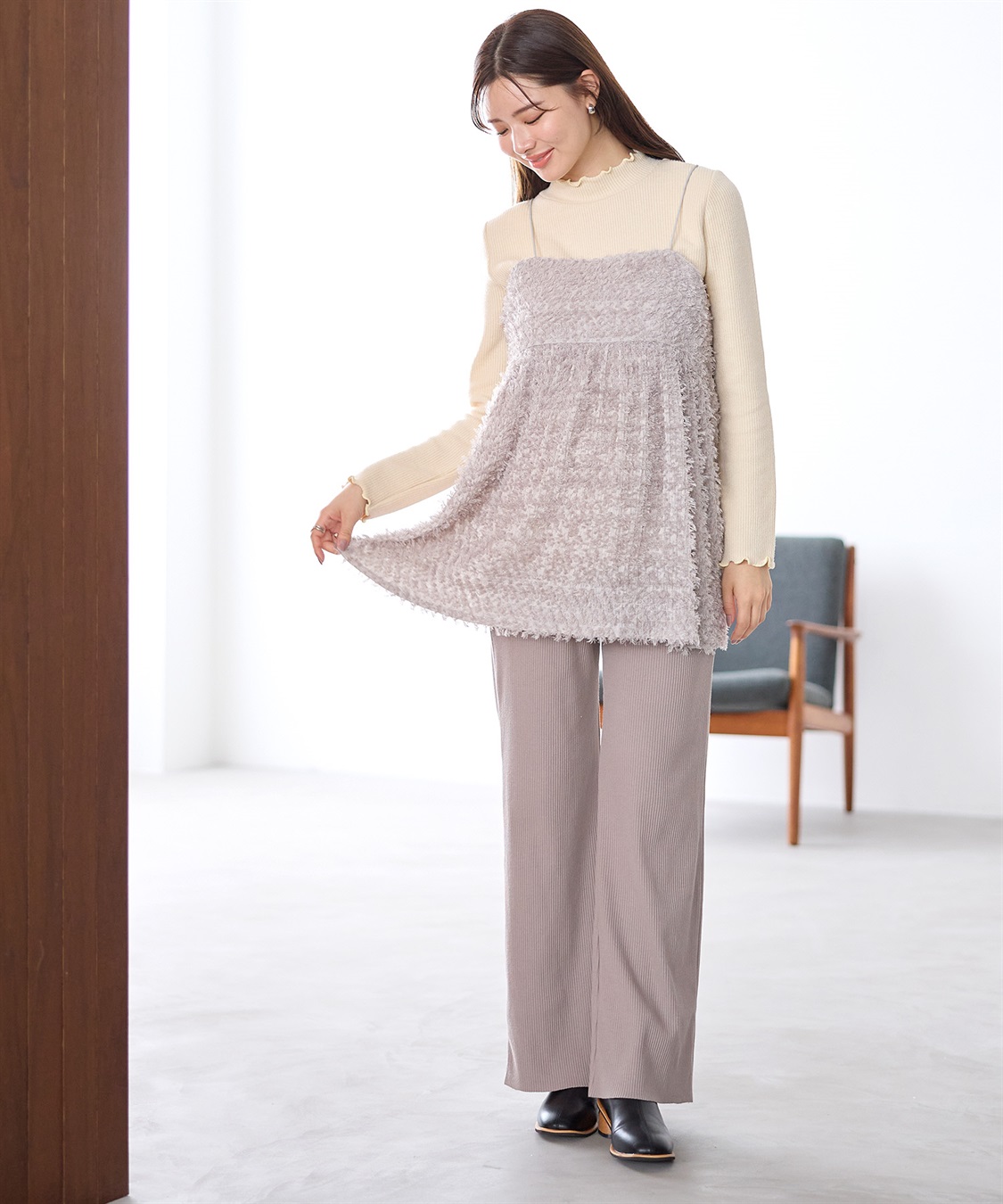 Rosemadame フリンジチュニックビスチェ×リブニットソー_sub_12