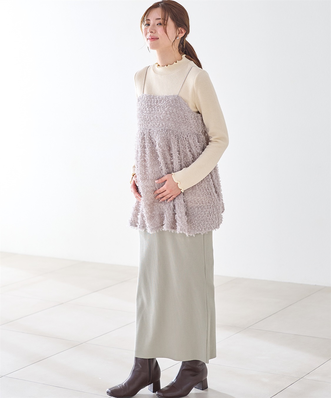 Rosemadame フリンジチュニックビスチェ×リブニットソー_sub_14