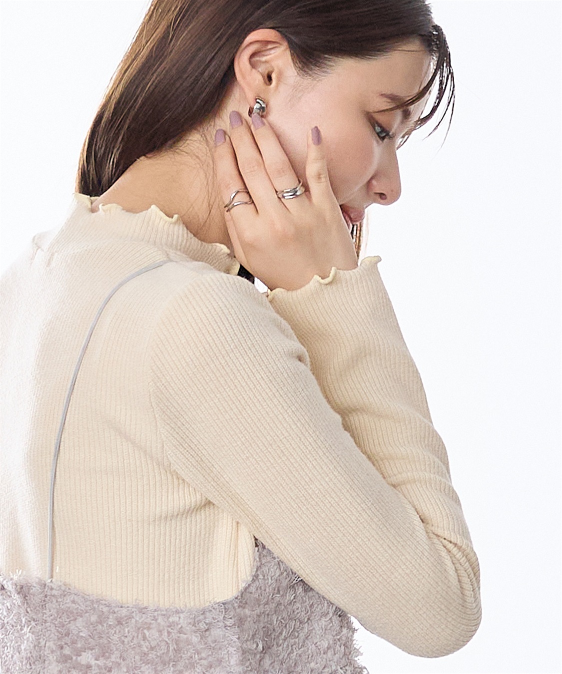 Rosemadame フリンジチュニックビスチェ×リブニットソー_sub_23