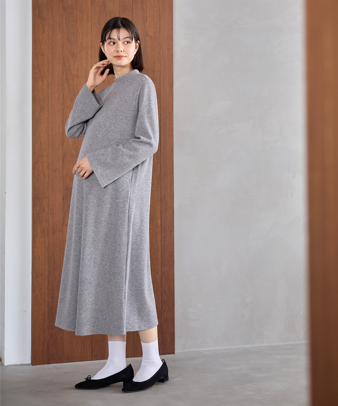 Rosemadame フレアスリーブあったかワンピース＆ビスチェセット_sub_21