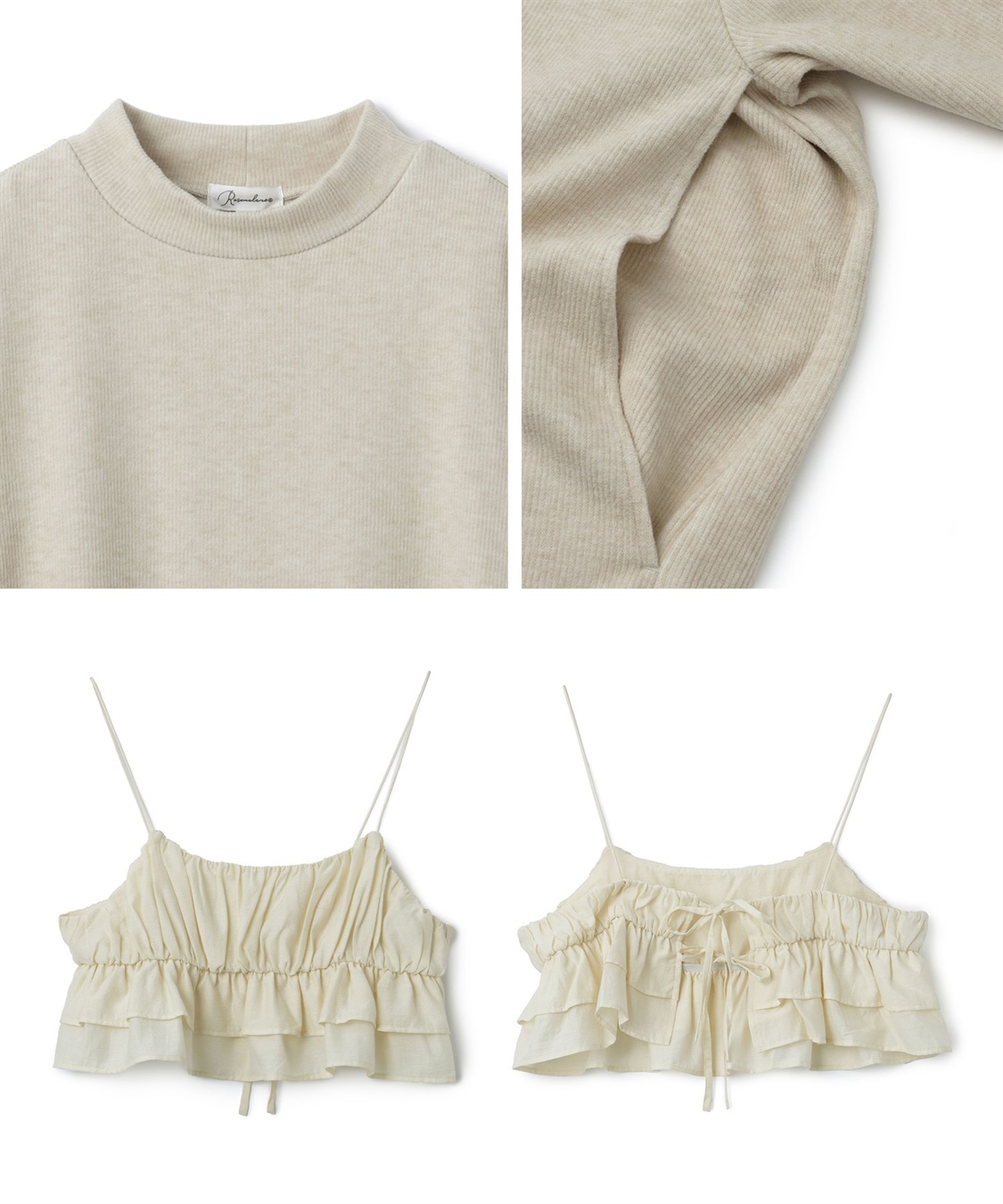 Rosemadame フレアスリーブあったかワンピース＆ビスチェセット_sub_27