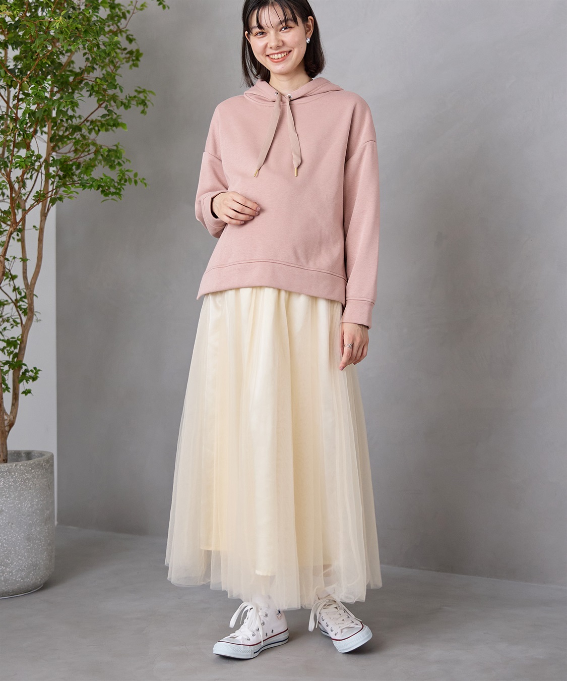 Rosemadame 無地・ドット ボリュームチュール　マタニティスカート（マタニティ/ 妊婦服）産前・産後対応_sub_3