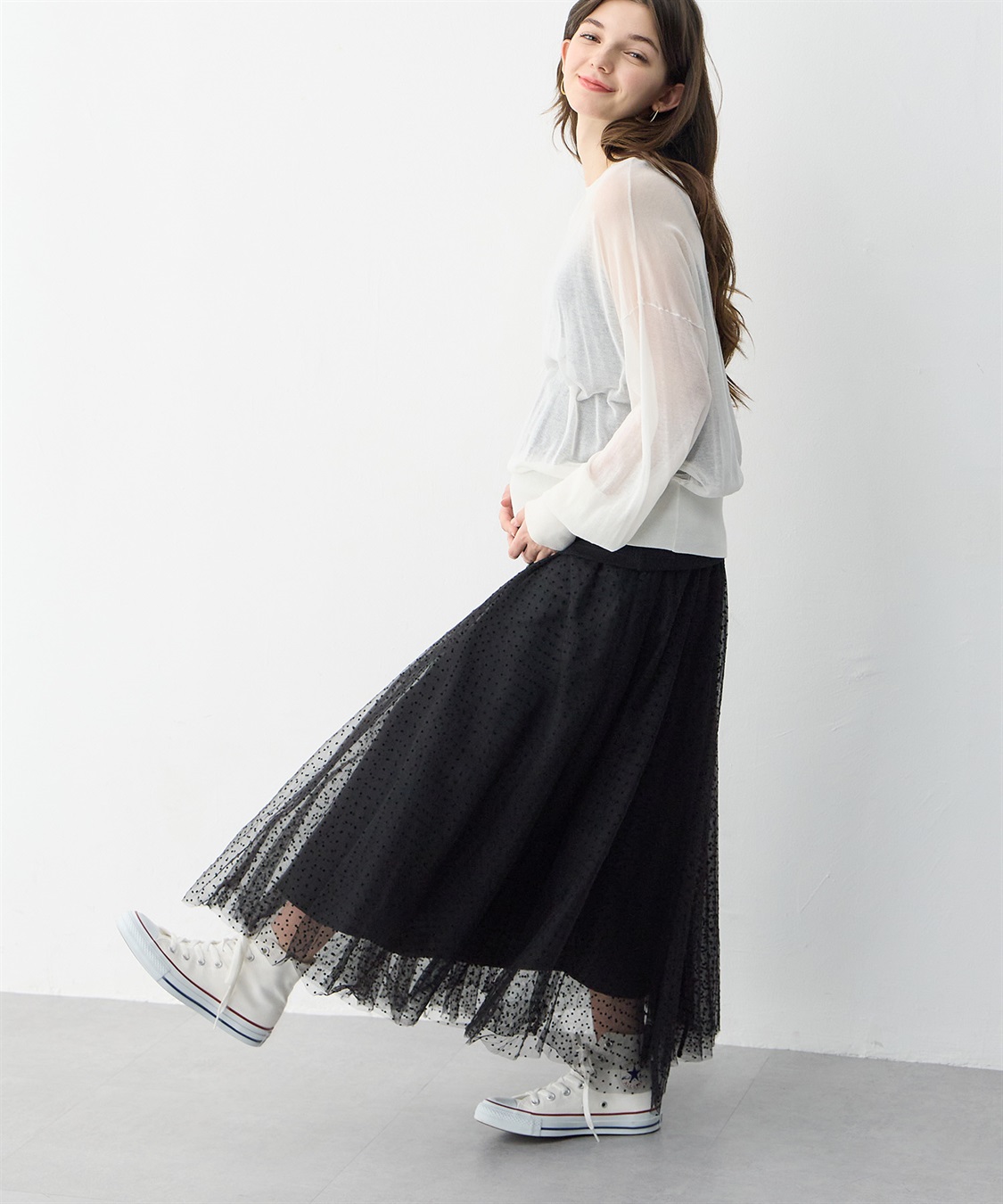 Rosemadame 無地・ドット ボリュームチュール　マタニティスカート（マタニティ/ 妊婦服）産前・産後対応_sub_27