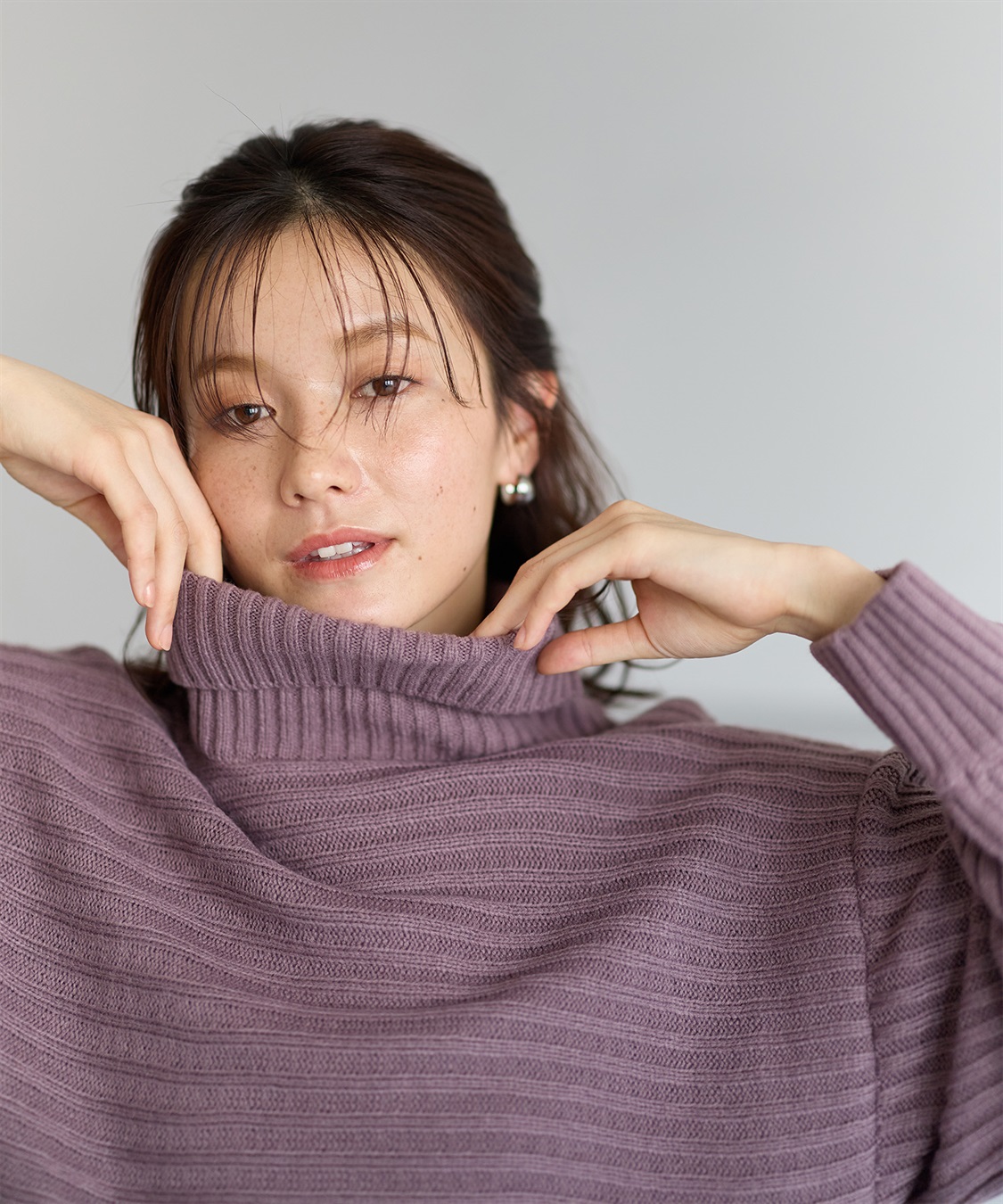 Rosemadame リブ切替ニットワンピース（マタニティ/授乳服）授乳楽々 妊婦服 産前・産後対応_sub_16