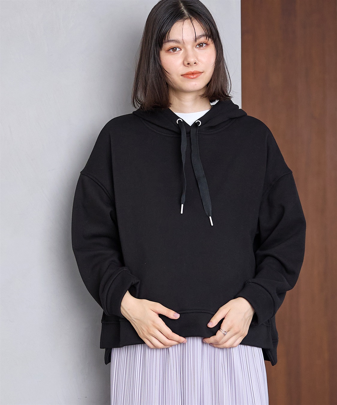 Rosemadame 裏シャギーボンディング授乳パーカー(マタニティ/授乳服）授乳口付き 授乳楽々 妊婦服 産前・産後対応_sub_23