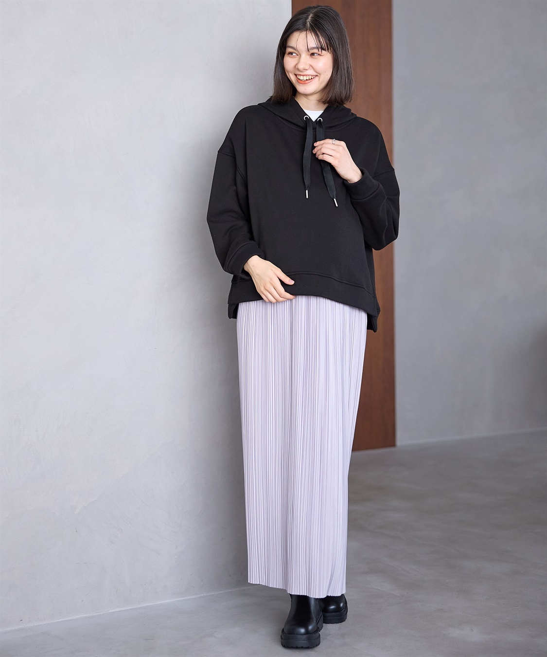 Rosemadame 裏シャギーボンディング授乳パーカー(マタニティ/授乳服）授乳口付き 授乳楽々 妊婦服 産前・産後対応_sub_26