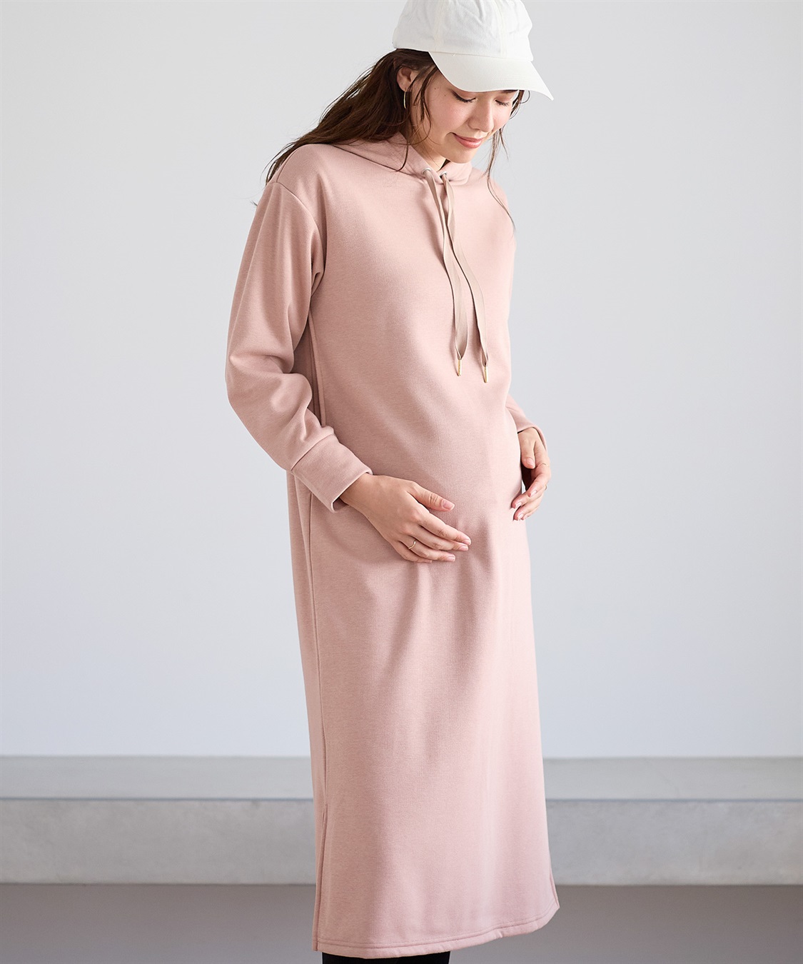 andmary パーカーワンピース andmary camilla slit dress アンドマリー Black パーカー ワンピース