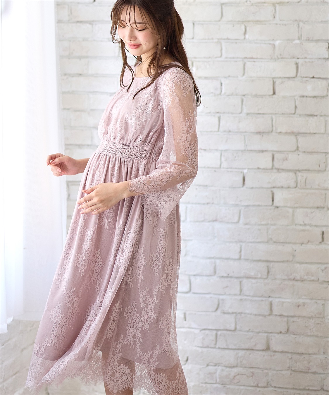 Rosemadame リバーレース フォーマルワンピース(授乳口付き)_sub_8