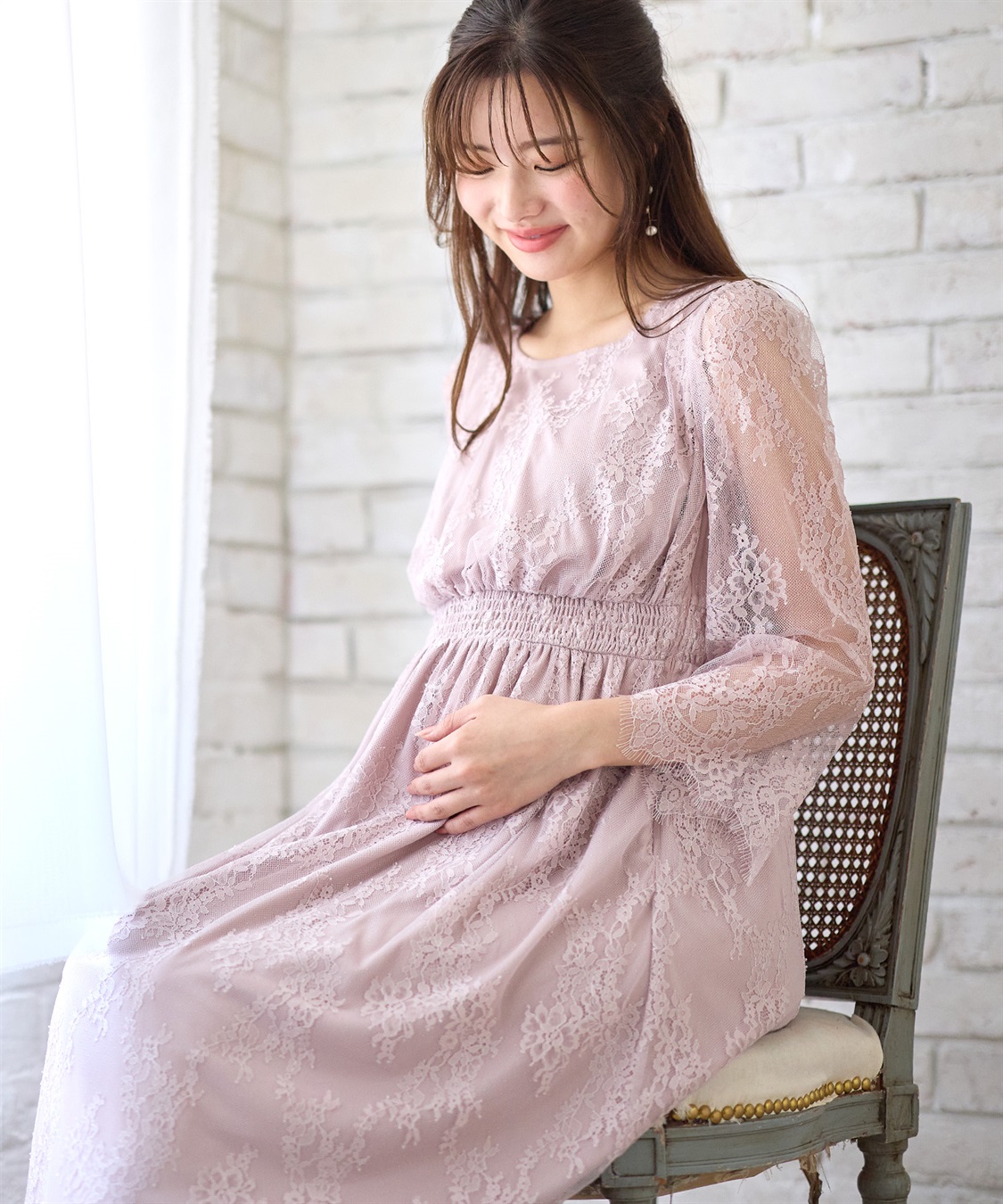 Rosemadame リバーレース フォーマルワンピース(授乳口付き)_sub_10