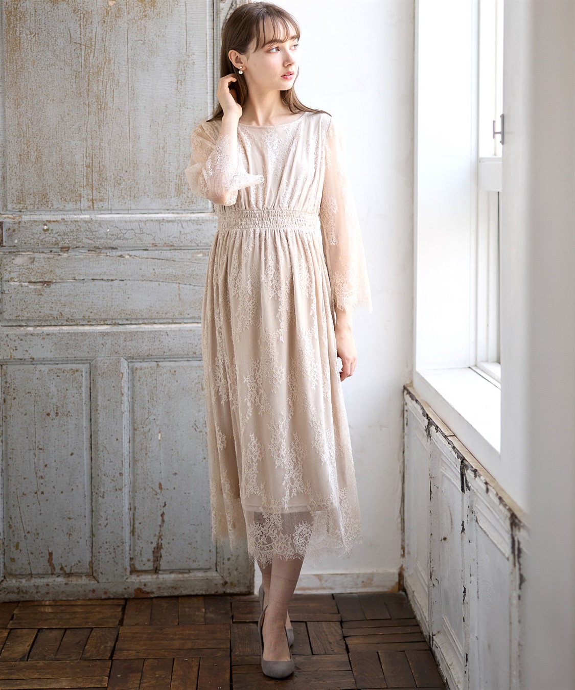 Rosemadame リバーレース フォーマルワンピース(授乳口付き)_sub_12