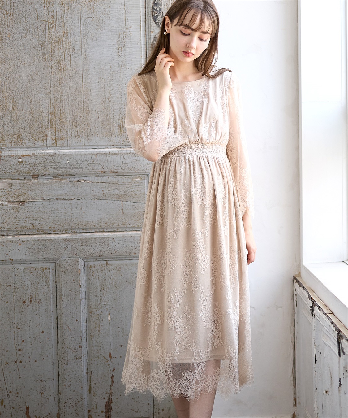 Rosemadame リバーレース フォーマルワンピース(授乳口付き)_sub_13