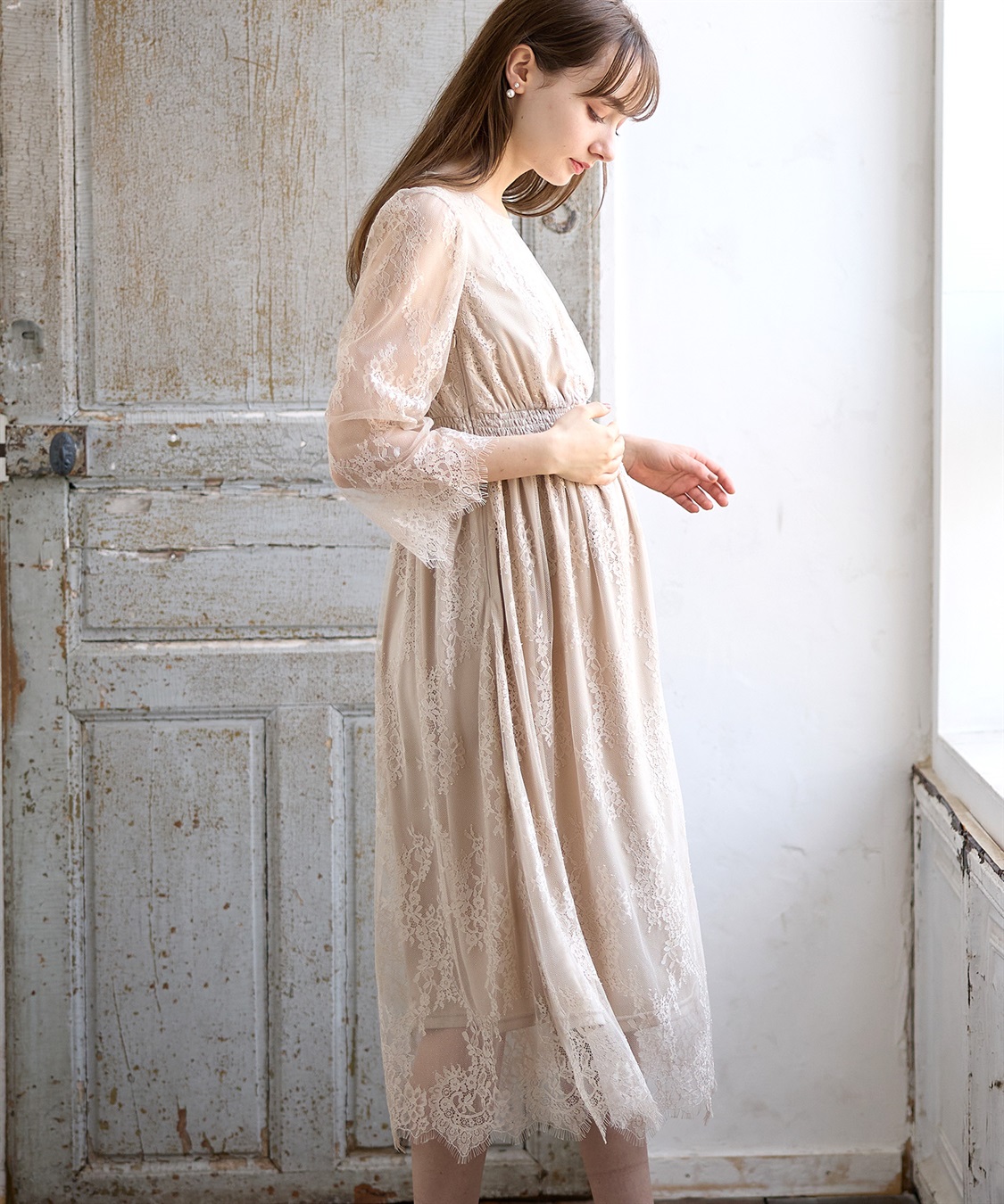 Rosemadame リバーレース フォーマルワンピース(授乳口付き)_sub_14