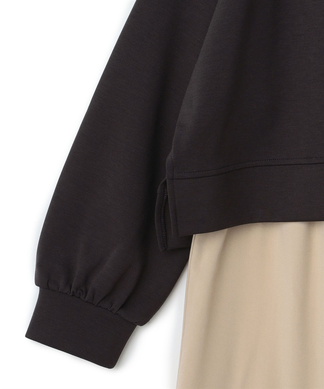 Rosemadame ダンボールプルオーバー×ティアードスカートドッキングワンピース(マタニティ&授乳服）授乳口付き 授乳楽々 妊婦服 産前・産後対応_sub_19